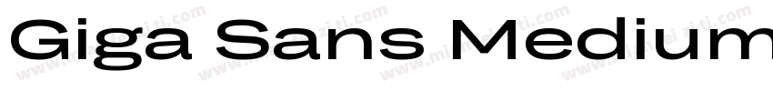 Giga Sans Medium字体转换